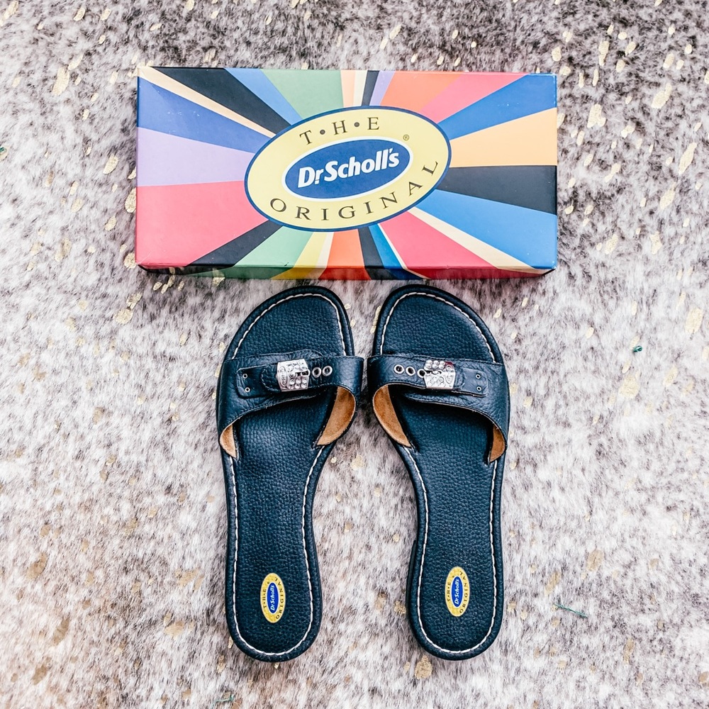 NEW Dr. Scholl’s Leather Flat Sandals